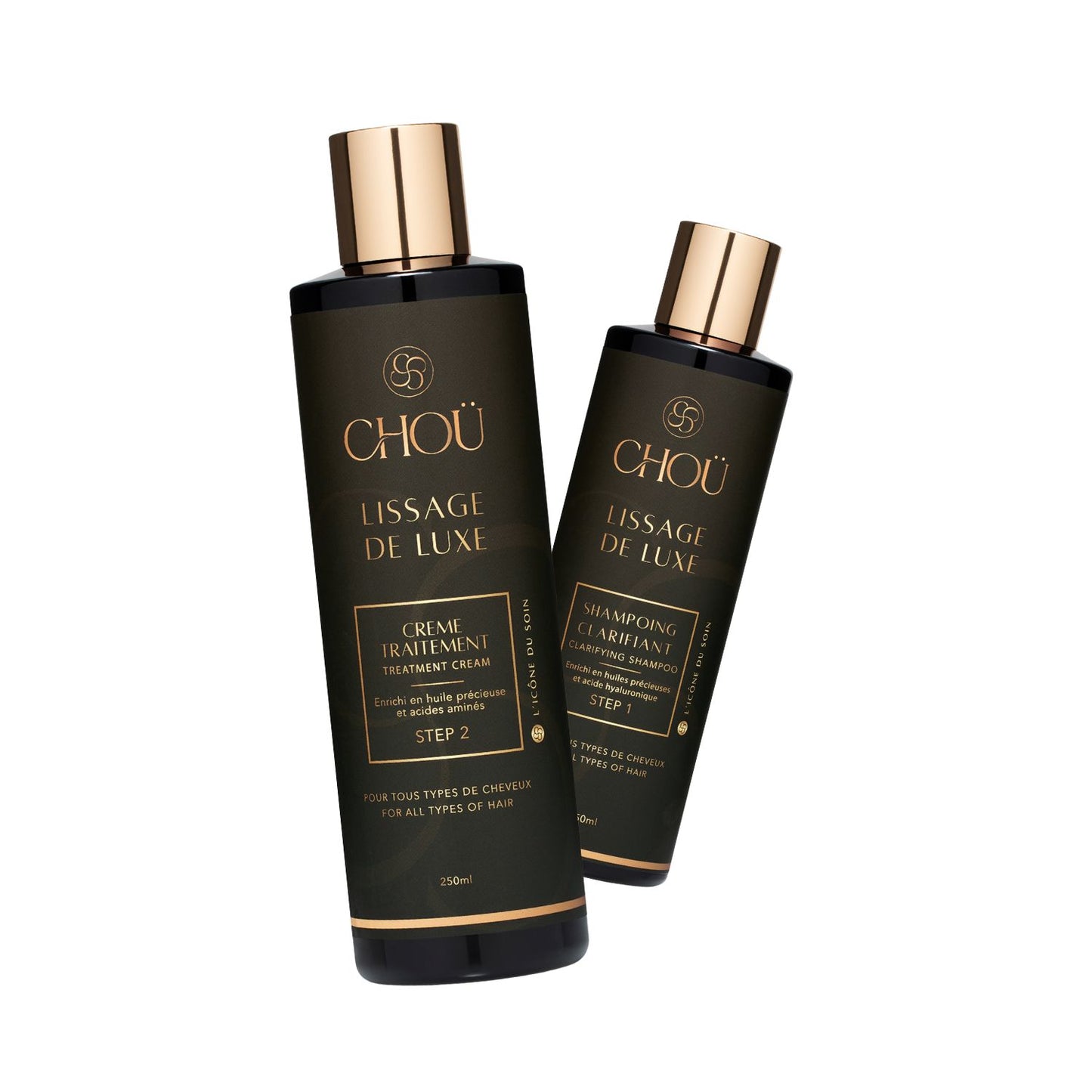 Kit Lissage Haut de Gamme CHOÜ 250ml (Crème Traitement + Shampoing)